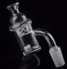 DHL 5mm Bottom 45 90 Degrees Quartz Banger Nail with Spinning Carb Cap and Glowing Terp Pearl Ball For Oil Rigs Glass Bongs