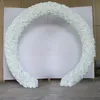 10ピース/ロットの結婚式の装飾的な白い人工的なバラのシルク花ランナー3 dの花の壁背景ステージ装飾40x60cm1