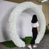10pcs / lot mariage décoratif blanc artificiel artificiel de soik fleurs coureur 3D fleur mur de toile de fond décoration de scène 40x60cm1