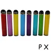 P x engångsvape pennor enhet Förfylld startpaket 5ml pod vagnarpatroner förångare 1500puffs elektroniska ecigarettes tomma ångor