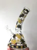 beaker base Dab Rigs Downstem Perc Glass Bee Water Bongs Hookahs Heady glass Bong Smoke Pipe with 14mm Bowl