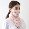 Maschera da equitazione Sciarpa magica Maschera per la protezione solare in chiffon stampata alla moda estiva Maschera per il collo da ciclismo all'aperto che guida la sciarpa per il collo UV con protezione solare