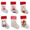 Christmas Stockings Santa,Snowman,Reindeer Snowflake Xmas Character Decorations Party Accessory New Year Candy Bag JK2008PH