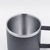 9 Styles 12oz Stainless Steel Coffee Mugs With Handle Vacuum Insulated Thermos Tumblers Double Wall Water Cup Travel Home Supplies