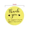 Bedankt Sticker Round Love Heart Label Sticker Paster Decorate Ondersteuning My Small Business Bakken Festival Gifts Hot Sale 2 99JR F2