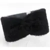 Haimeikang Knot Headbands Autumn Winter Imitation Mink Cashmere Solid Fluffy Bow Hairbands Simple Handmade Warm Women's Headband