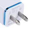 Metal Dual USB-väggladdningsladdare US EU-kontakt 2.1a nätadapter väggladdare Plug 2 port för iPhone Xiaomi Samsung Note LG Tablet iPad