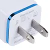 Caricabatterie da parete doppio USB in metallo Caricabatterie da muro US EU Plug 2.1A Adattatore di alimentazione CA Spina 2 porte per Iphone Xiaomi Samsung Note LG Tablet Ipad