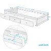 EU Stock ORIS PELE Oak Cor Twin tamanho Storage Platform cama com 3 gavetas para jogos de quarto filhos adultos WF193634AAL