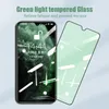 Protezione per gli occhi Protezione per schermo a luce verde 9H Full Glue Cover Vetro temperato per iPhone 14 Pro Max 14Pro 13 12 Mini X XS 11 XR 7 8 Plus Samsung S20 FE A33 A53 A73 5G