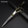 Sharonds Professional Hairdressing Sacissors 6.0インチ440C日本のヘアカットクラウンハサミサロンスタイルの髪