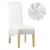 6 Colors PU Leather Fabric Material Chair Cover Waterproof Dining Seat Chair Covers Hotel Banquet Seat Covers Protector