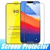 9d Full Cover Tempererat glas 9h Skärmskydd för iPhone 13 Mini 12 11 Pro Max XS XR X 8 7 Plus SamsungGalaxy S21 S20 Fe A02S A32 A42 A52 A72 5G F41 F62 M62 A01 CORE A82