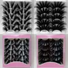 5 Paret 25mm 3D Mink Hair False Eyelashes Wispy Fluffy Natural Long Lashes Makeup Tools Full Soft Lashes Extension Tools 5 Sets8132863