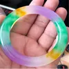 100% + certificat mode multicolore cha￮ne JADE Bracelet Bracelet bo￮te gratuite