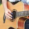 Parmak Başparmak Seçiyor Gitar Parmak Koruyucular Hediye Seti Kiti Akustik Gitar Başlangıç ​​Başlangıç ​​Başlangıçları için Yararlı Diğer Dizeler Inst6701254