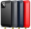 Kolfibertelefonfodral för iPhone 14 Pro Max 13 12 11 XR 8 Plus LG Stylo 7 5G K92 TPU Gummi Skyddande mobiltelefonfodral izeso