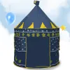 Barn lek tältboll pool tält prins prinsessa slott bärbar inomhus utomhus baby lek tält hus hut för barn leksaker lj200923