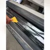 Nano carbono fibra adesivo diy pasta protetor tira auto porta peitoril espelho lado anti riscos de proteção à prova d 'água