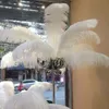 Grandes plumes d'autruche 18-20 45-205-50cm Centres de table Décorations de mariage Table d'Ostrich Feathers Centerpiece Décoration d'événement