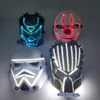 2020 Hot Sell Halloween Face Mask 6 Colors Predator Luminous Led Mask 5V 영화 테마 코스프레 디자이너 페이스 마스크