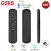 G50S 무선 플라이 에어 마우스 자이로 스코프 2.4G 스마트 음성 리모컨 G50 x96 Mini H96 Max X3 Pro Android TV Box vs G20S G30