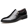 Chaussures habillées printemps mode Oxford hommes affaires en cuir véritable doux décontracté respirant plat fermeture éclair à lacets DD273-l