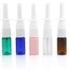 50pcs/lot 5ml Empty Plastic Nasal Spray Bottles Pump Sprayer Mist Nose Spray Refillable Bottle tube