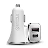 PD FAST Type c QC3.0 Car Charger Car Chargers For Iphone 7 8 x 11 Samsung tablet pc gps