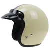 3/4 Casco de estilo de casco de motocicleta de la cara abierta con visor y 3 hebillas de pin ABS shell System System City1