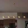 Ottone illuminazione lampadario per il ristorante sala da pranzo dell'hotel di lusso ciondolo americano lampade in rame di fascia alta lampadari creative si illumina