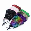 DHL Trasporto libero Bling Bling Bling Sequin Maschera protettiva antipolvere antipolvere tubile riutilizzo riutilizzo viso maschera elastica primaopta bocca maschera