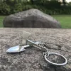 Toppuff Инженер лопата Dwarf Ax Форма металла нюхательный Ложка с Key Chain Sniffer порошок Hoover нечто сногсшибательное Hooteer Снафф трубочного табака