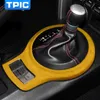 Alcantara Suede Wrapping Auto Central Control Gear Shift Frame ABS Cover Car Sticker Dekaler för SUBARU BRZ TOYOTA 86 2013-2020