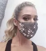 20 Stück modische, bunte Mesh-Party-Masken, Bling-Diamant-Strass-Gitternetz, waschbar, sexy Hohlmaske für Frauen