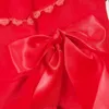 Kids Designer Clothes Girls Big Bow Coats Winter Toddler Girl Red bow cute woolen jacket Coat birthday Warm Girls charistmas Baby Thick