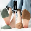 2Pairs Lot Kawaii Women Forefoot Socks Candy Color High Heels Invisible Half Palm Socks Cute Trend Funny Breathable Cotton12659