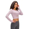 long sleeve gym yoga sports crop top womens seamless tshirt fitness woman sport tshirt workout tops for women sportswear