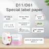 Karikatür Renk Mini Etiket Kağıt Yazıcı Şeritler için D11 Kablosuz Baskı Etiketi Su Geçirmez Anti-Yağ Fiyatı Saf Çizilmeye Dayanıklı Sticker Kağıtları