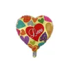 발렌타인 데이 파티 ballons 당신을 사랑합니다 마음 풍선 알루미늄 필름 풍선 웨딩 파티 장식 26 디자인 DW5767