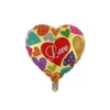 Valentinstag-Partyballons „Ich liebe dich“, Herzballons, Aluminiumfolienballon, Hochzeitsfeier, Dekoration, 26 Designs, DW5767