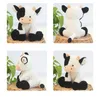 9 pouces Belle Vache À Lait En Peluche Jouets Poupées En Peluche De Haute Qualité Oreiller Doux En Peluche Bétail pour Enfants Enfants Cadeau D'anniversaire U31297p