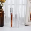 Leere 7,8 ml Lipgloss-Röhrchen, runde, transparente Kristall-Lipgloss-Röhrchen mit Zauberstab, leere Lipgloss-Röhrchen, klar, schneller Versand