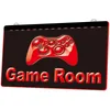 LS0226 Game Room Console 3D Graveren LED Light Sign Groothandel Retail