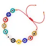 Armband för kvinnor Bohemian New Turkish Evil Eye Armband Smycken Justerbara Pulseras Mujer Moda 2020 Multicolor Beads