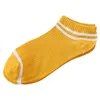 1Pairs Unisex Socks Men 2020 Fashion Short Ankel Stripe Bekväma Bomull Sock Slippers 222
