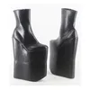 Wonderheel New Extra High Heel 12 "Wedges Heel Platform Sexig fetisch Matt Leather Night Club Fashion Show Ankle Boots