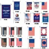 Trump Flag 30 * 45cm President Garden Flaggor Förvara Amerika Stora Banderoller Ensidigt US Val Patriotisk Dekoration Bann Banner GGA3686-5