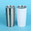 12oz/20oz/30oz Sublimation Tumbler DIY Blank Skinny Wine Double Wall Insulated Vacuum Coffe Cup Beer Mug Can Cola