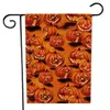 Święto Dziękczynienia Turcja Flaga Garden Halloween Dyni Spadek Jesień Witamy Double Side Drukuj Wiszące Banner Flagi Party Decor 30 * 45cm SN1713